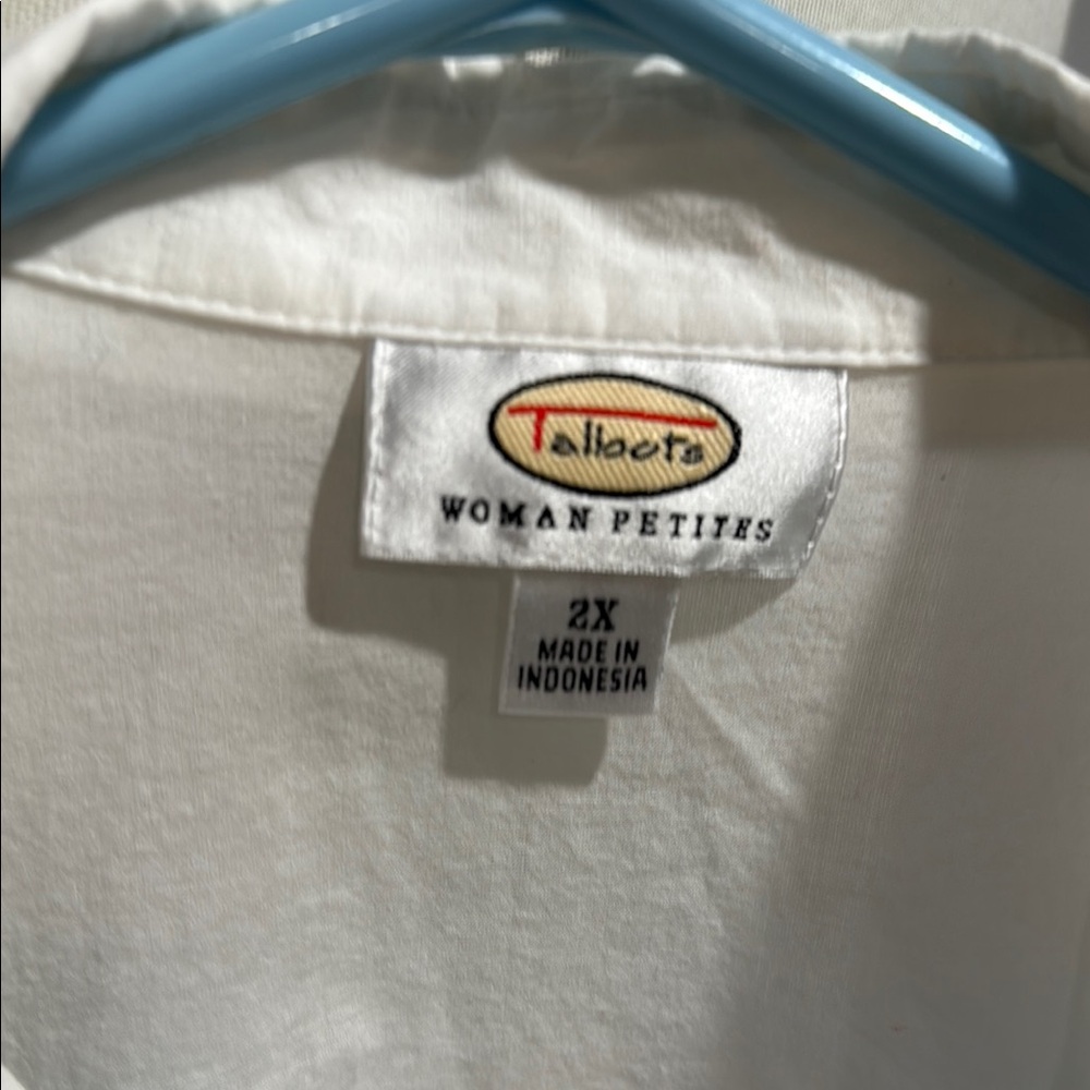 Talbots Classic White Top - 2X